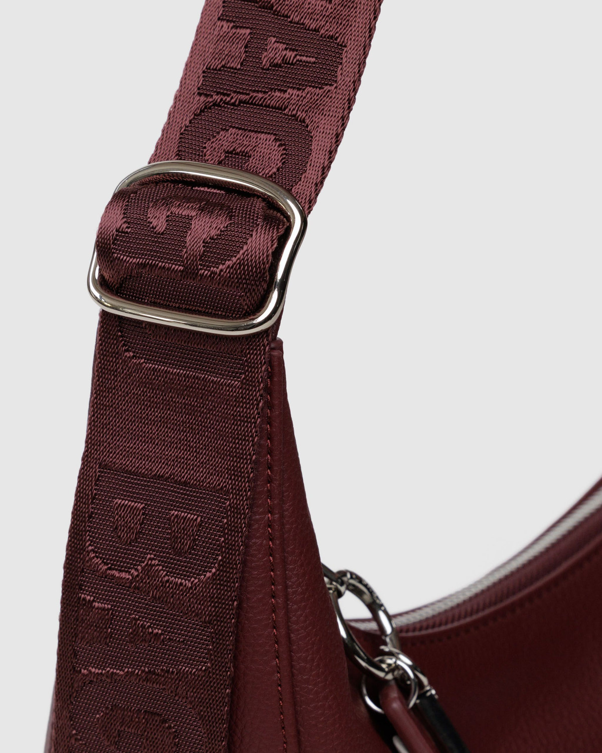 Medium Recycled Leather Crescent Bag - Image 3