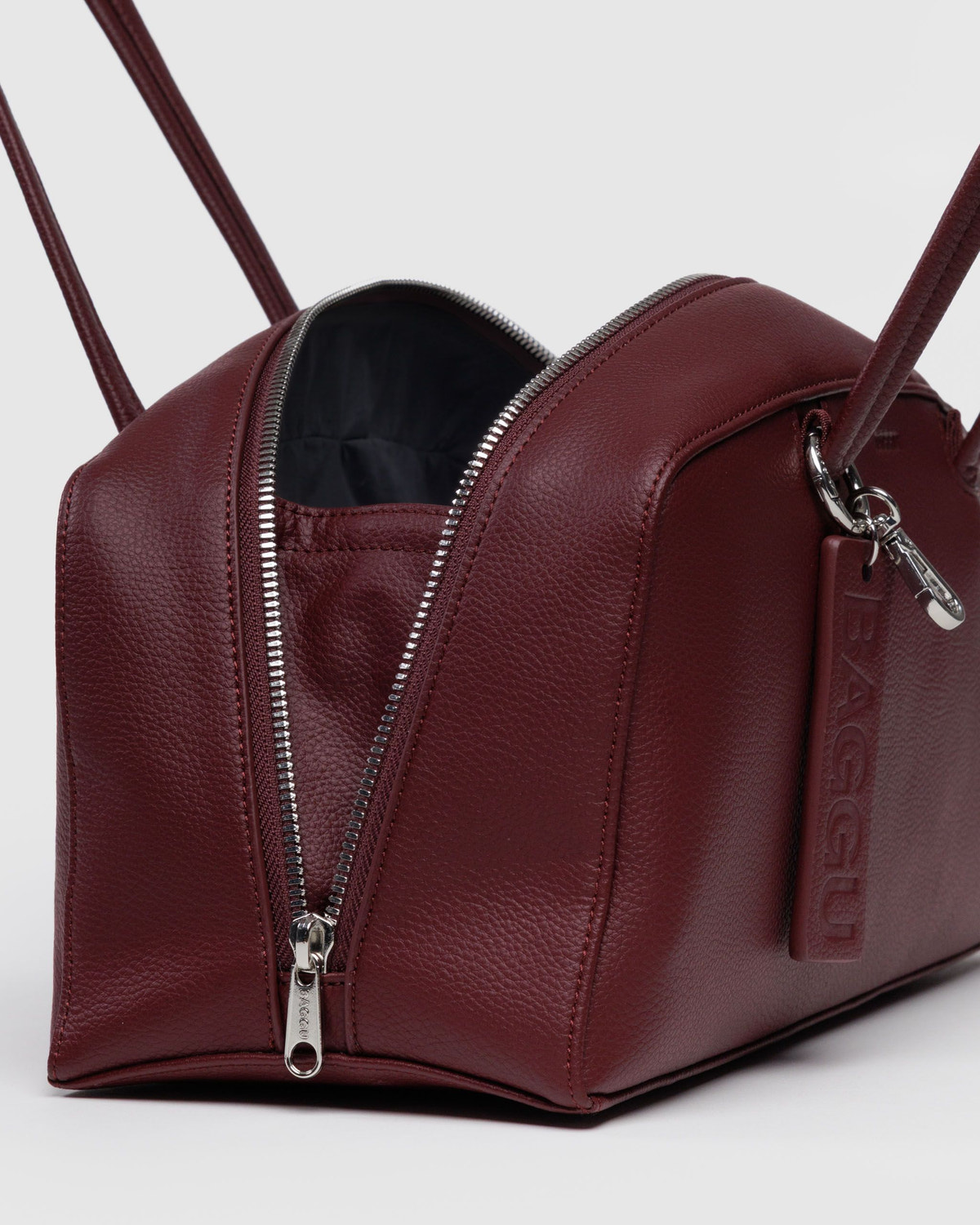 Recycled Leather Bowler Bag - Image 4