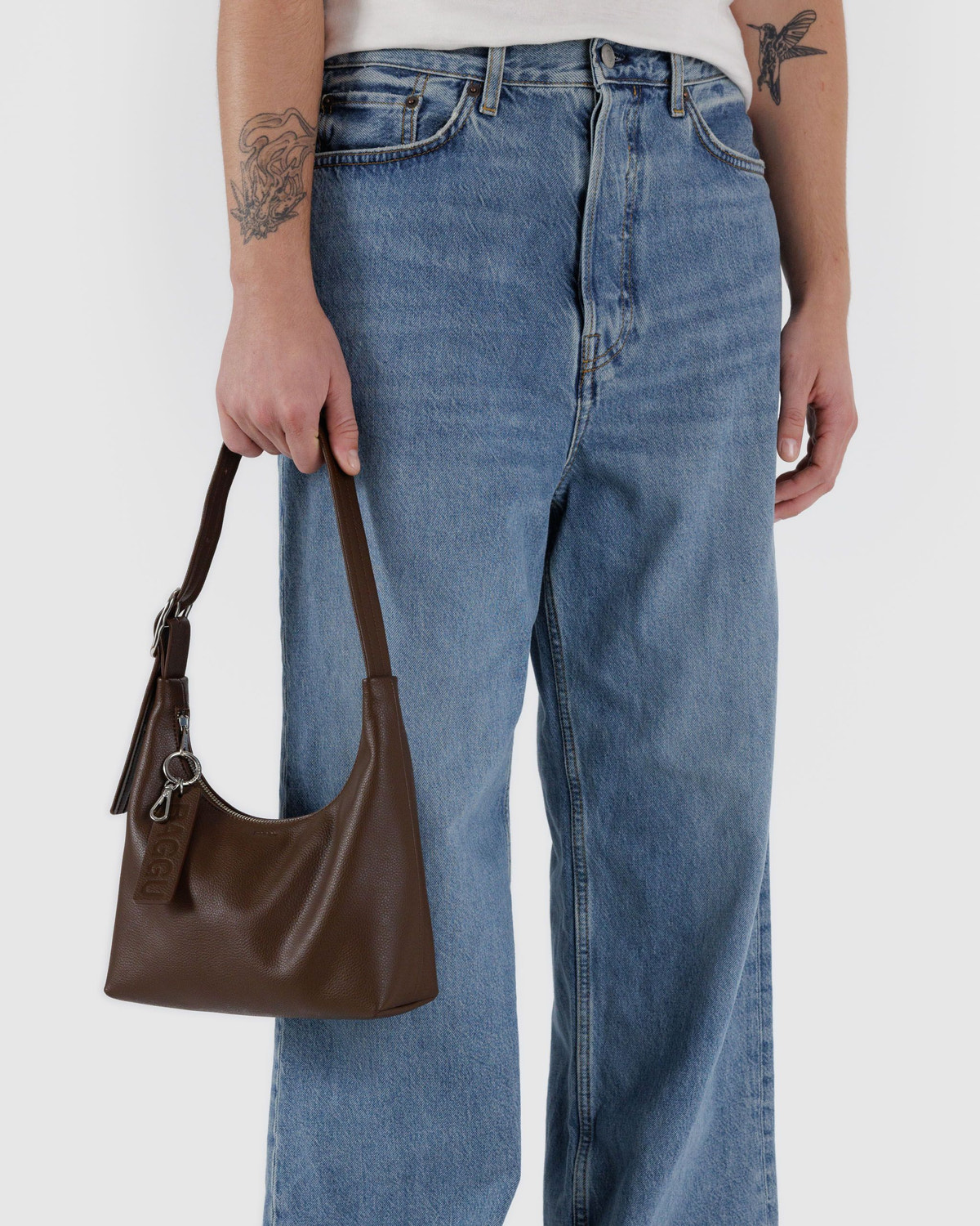 Mini Recycled Leather Shoulder Bag - Image 3