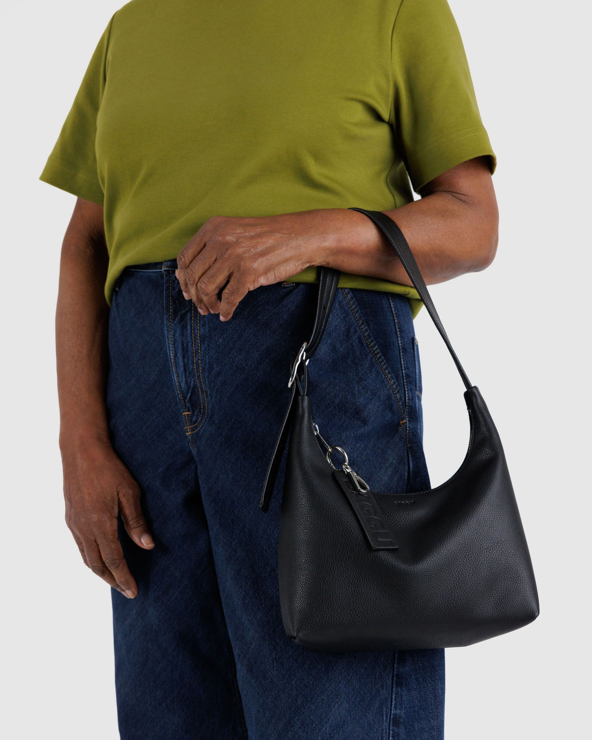 Mini Recycled Leather Shoulder Bag - Image 3