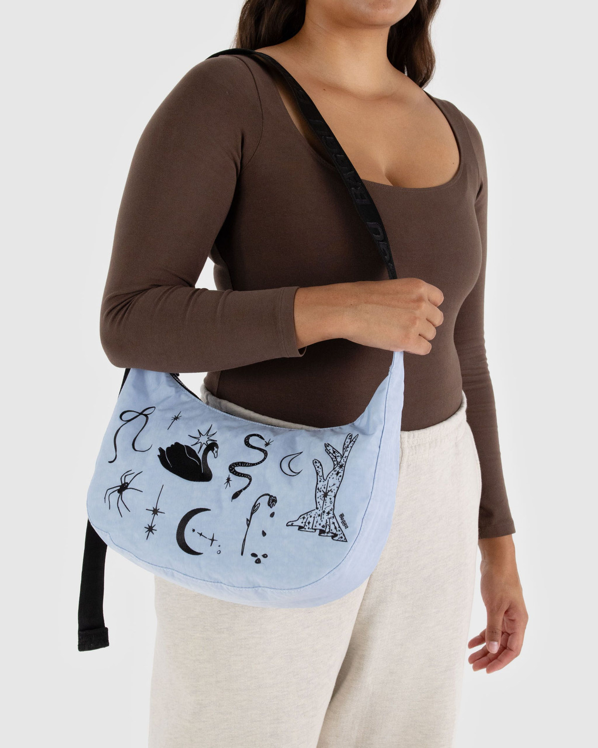 Medium Nylon Crescent Bag - Image 3