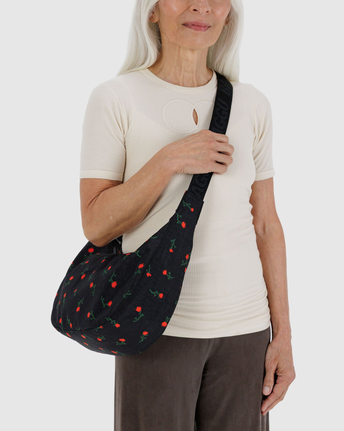 Medium Nylon Crescent Bag - Image 2