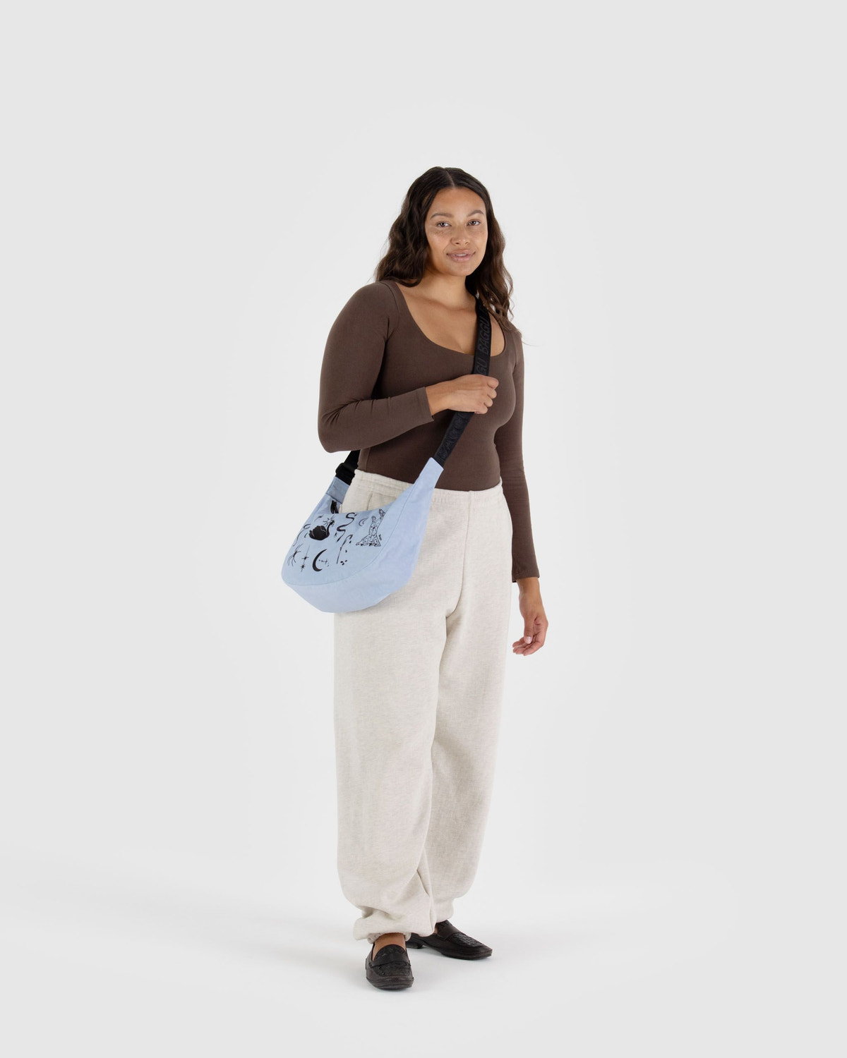 Medium Nylon Crescent Bag - Image 2