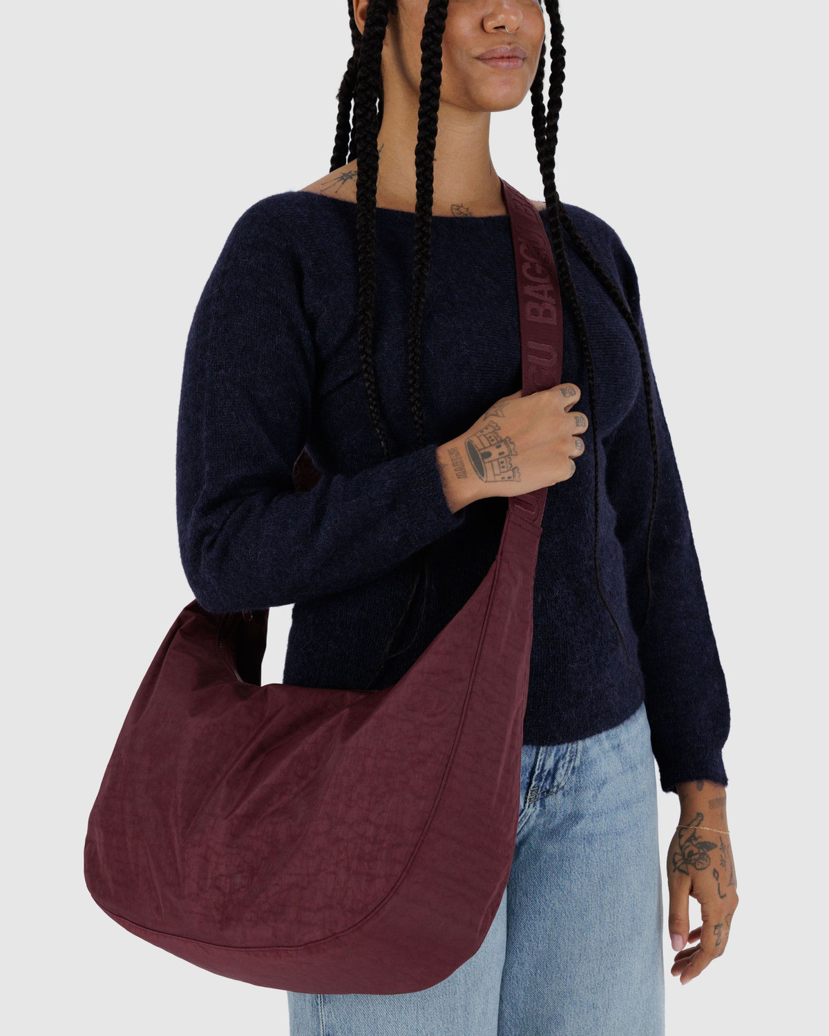Large Nylon Crescent Bag - Image 2