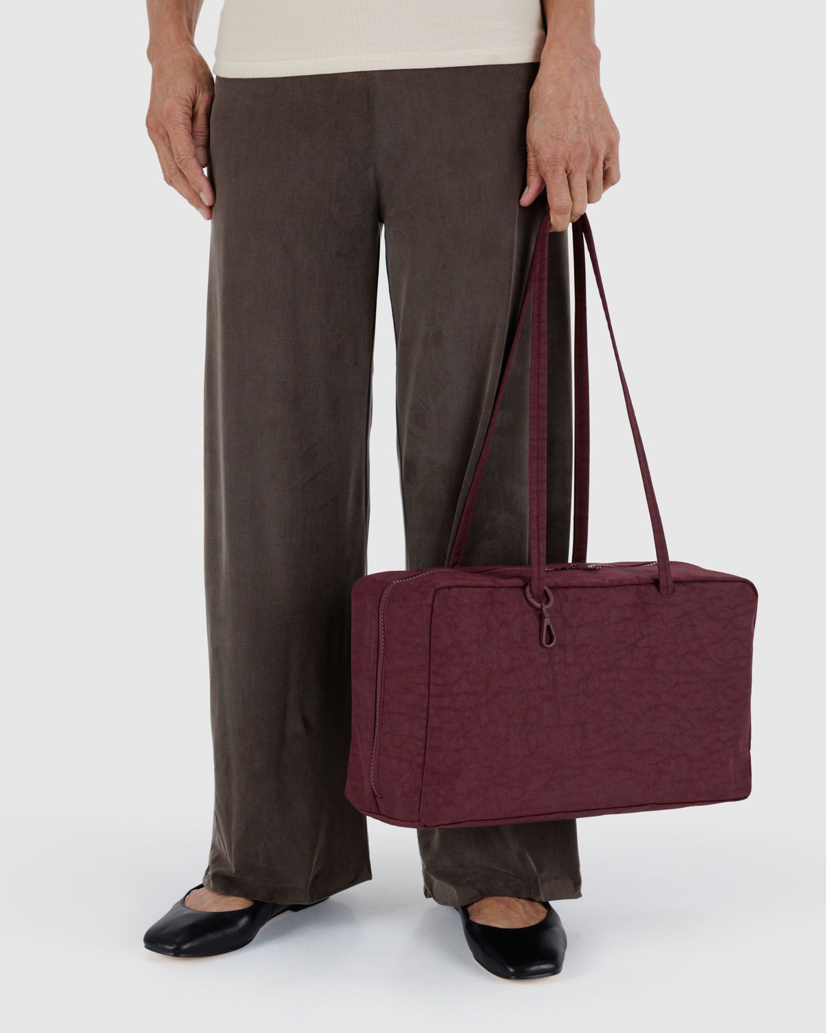 Medium Nylon Bowler Bag - Image 3