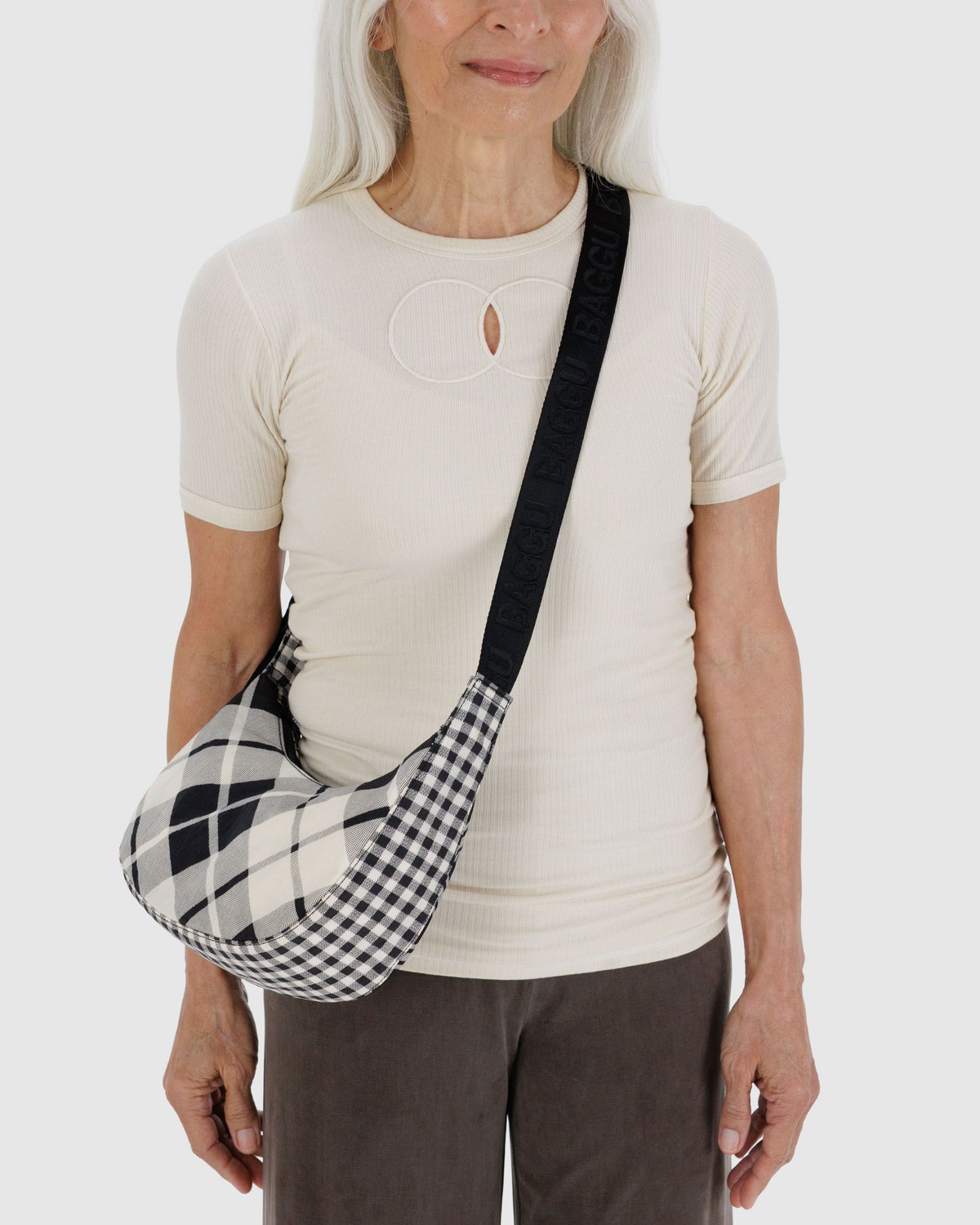 Small Nylon Crescent Bag - Image 3